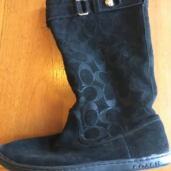 Suede Coach Boots - Picture 5 of 6
